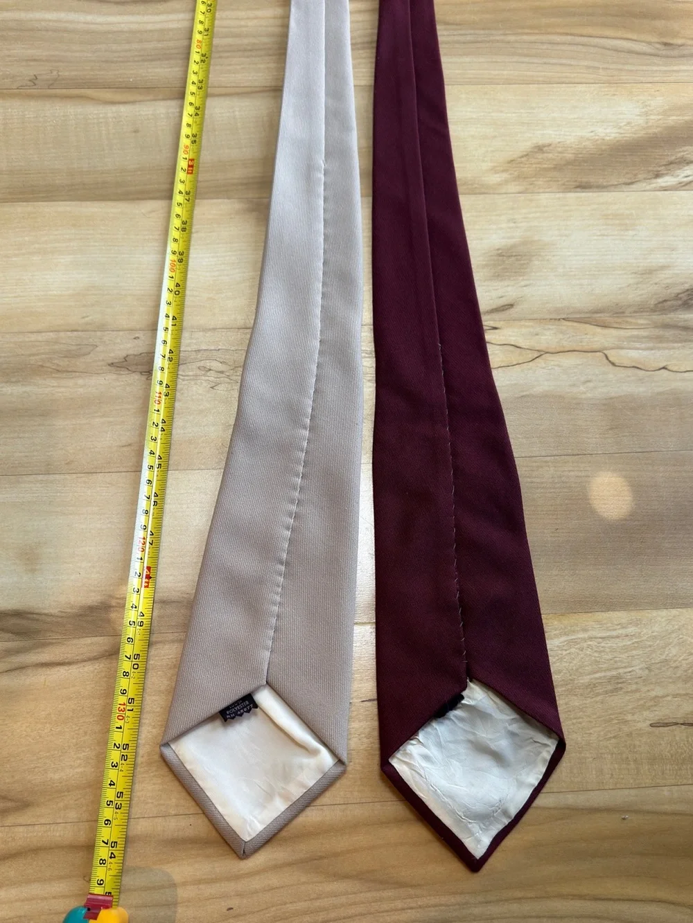 Vintage Bald Eagle & Barn Owl Neckties - hand embroidered OOAK - Picture 6 of 7